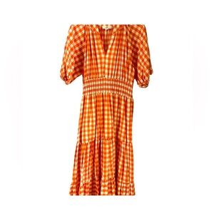Entro size medium orange and white womens dress. New without tags